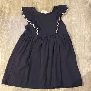 H&M Blue Smocked Sundress with Flutter Cap Sleeves 5T/6